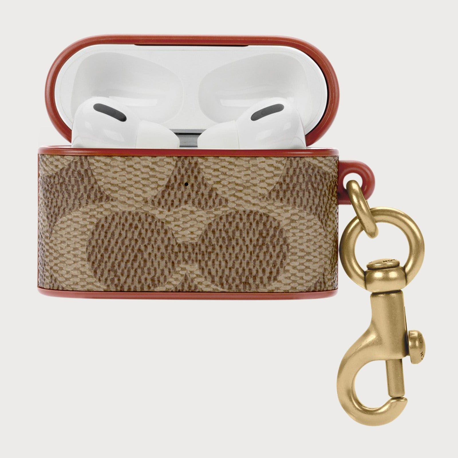 Coach Signature Tan AirPods Case - AirPods Pro 1 & 2