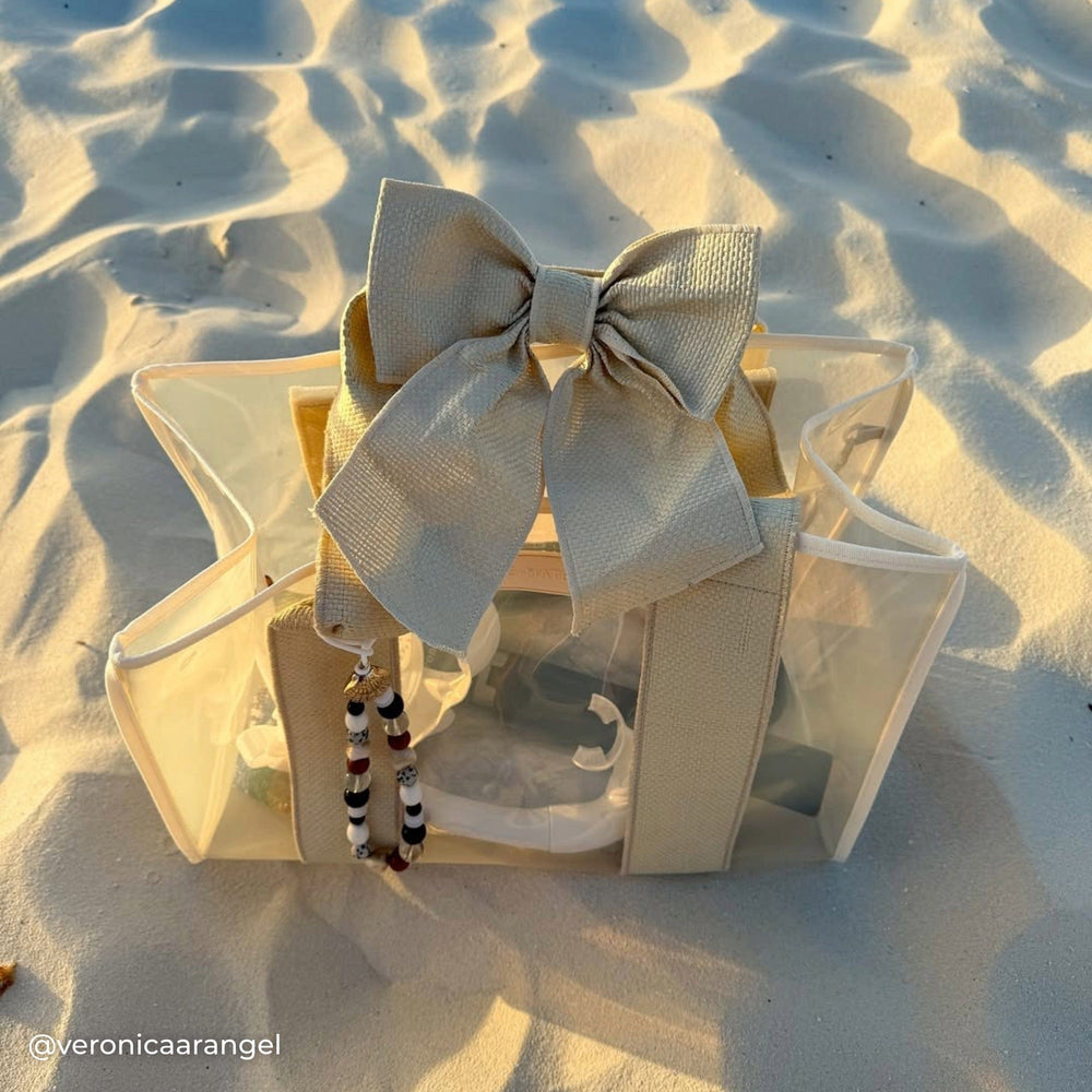 #color_ecru raffia bow