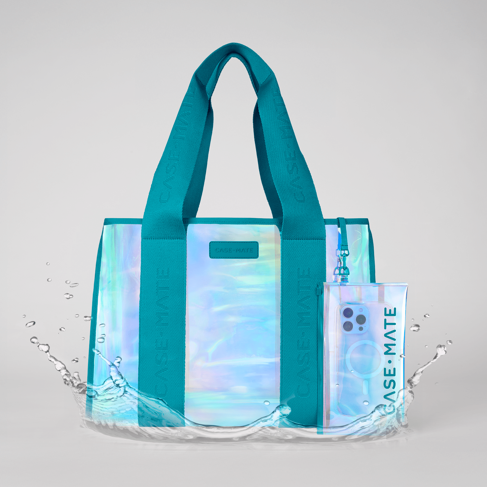 Emerald Beach Tote With Phone Pouch