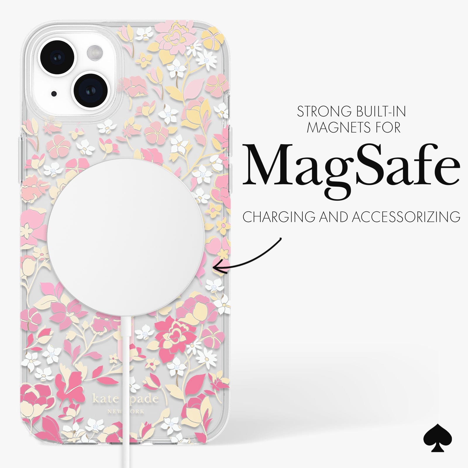 STRONG BUILT IN MAGNETS FOR MAGSAFE CHARGING AND ACCESSORIZING