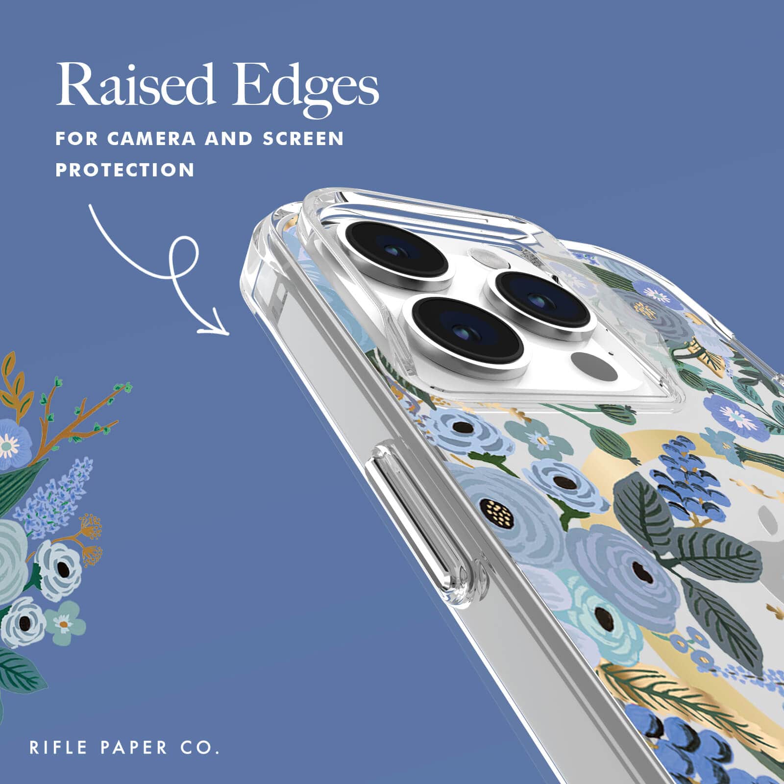 Rifle Paper Co. Garden Party Blue MagSafe - iPhone 15 Pro