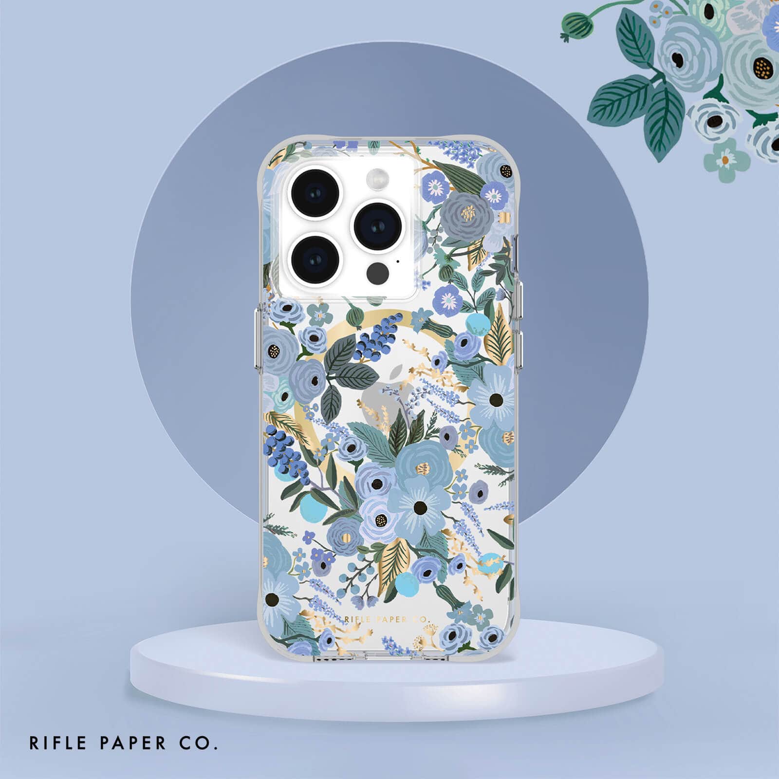 Rifle Paper Co. Garden Party Blue MagSafe - iPhone 15 Pro