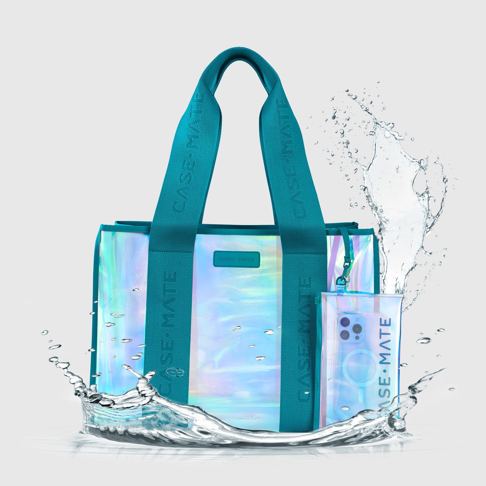 Beach Tote With Phone Pouch
