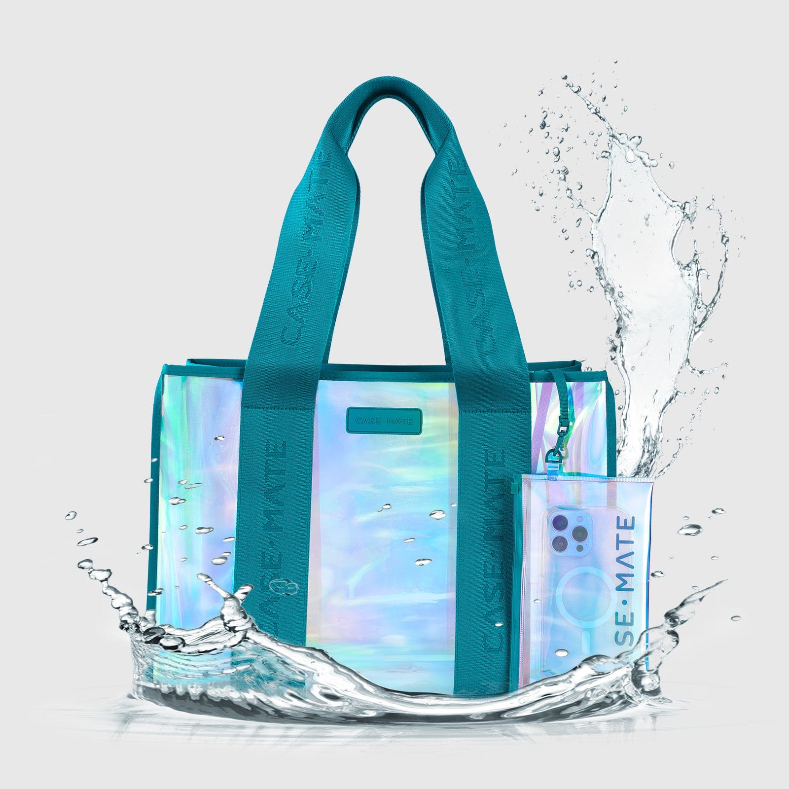 Beach Tote With Phone Pouch