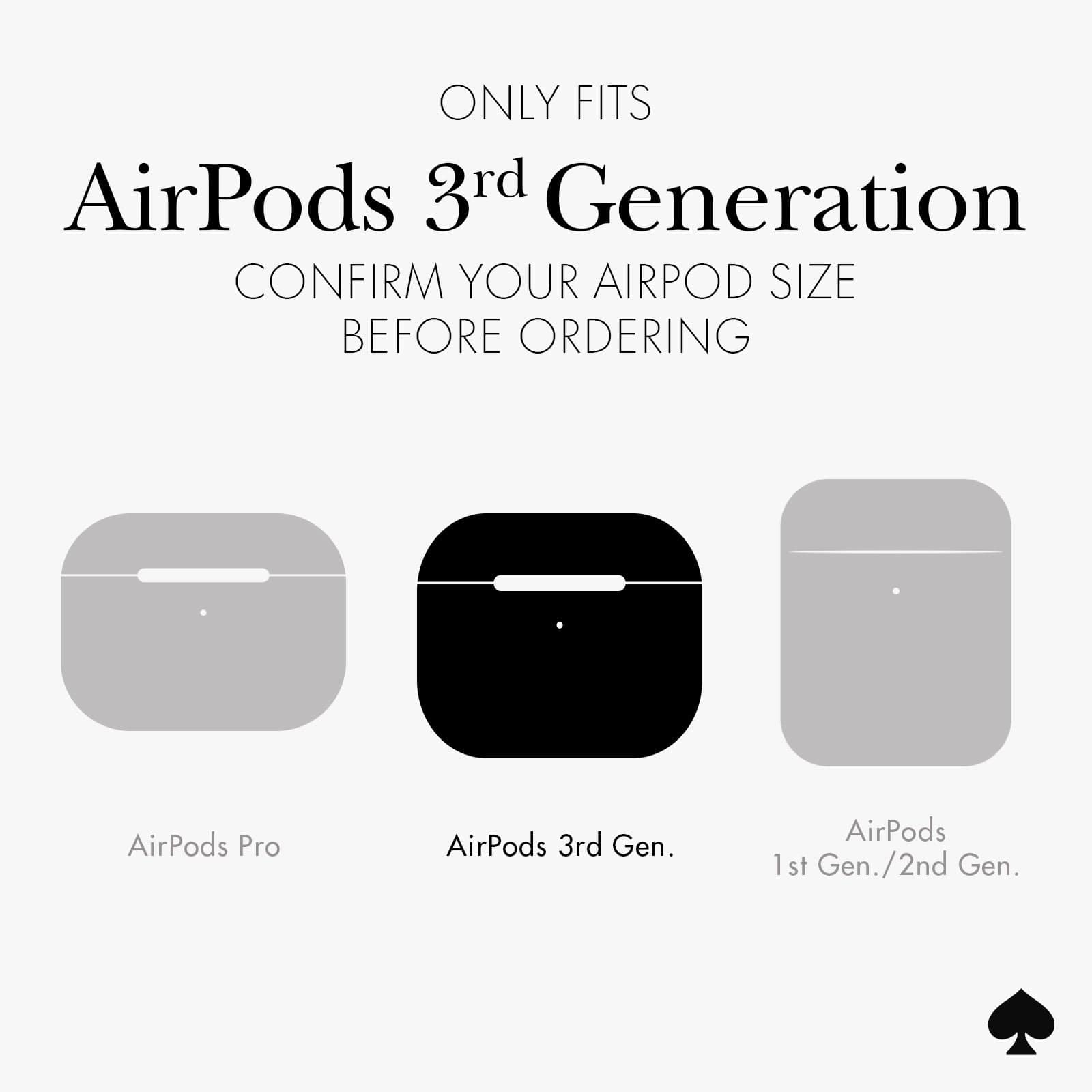 ONLY FITS AIRPODS 3RD GEN