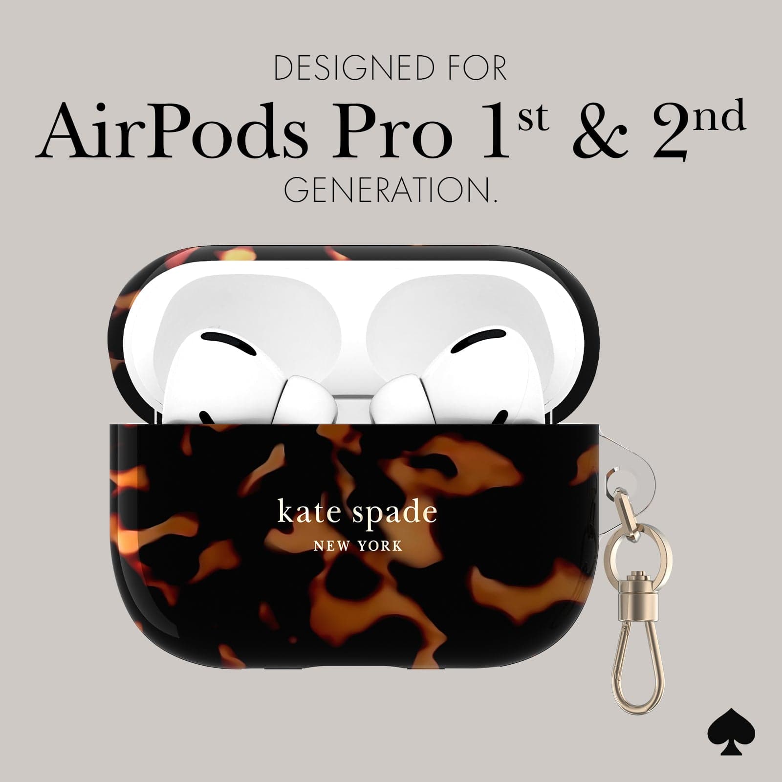 kate spade new york Tortoise - AirPods Pro 1 & 2