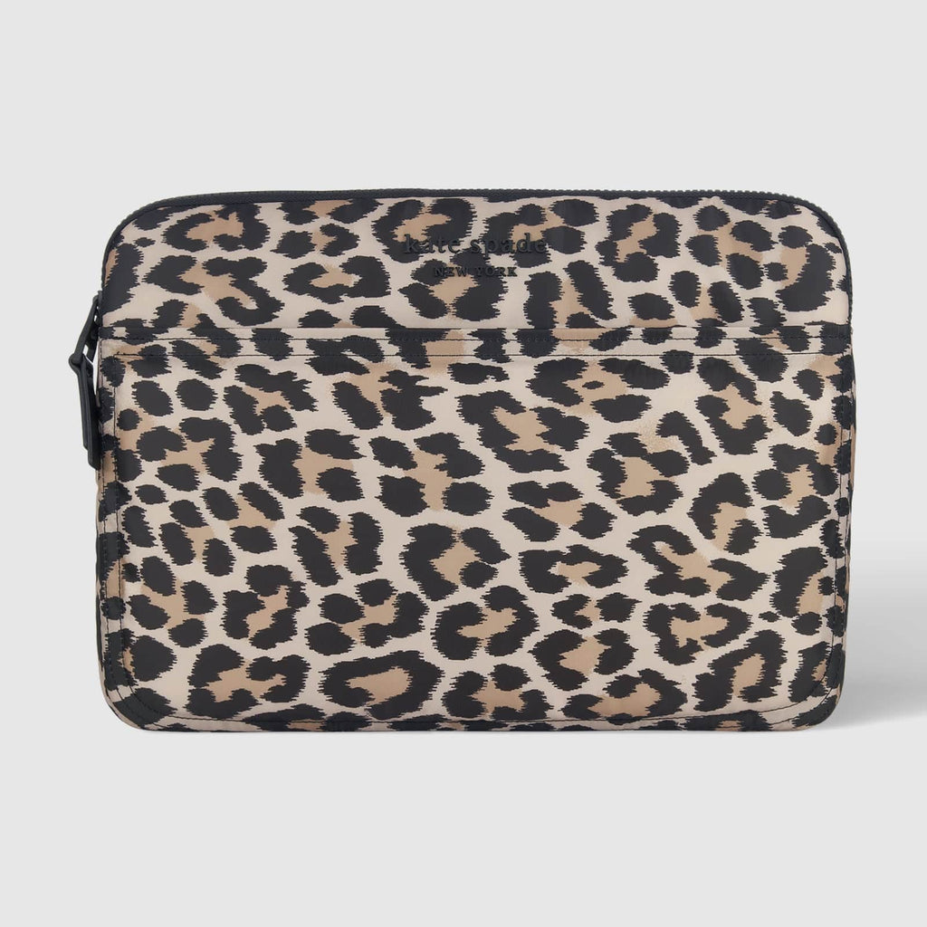 kate spade new york Classic Leopard Puffer Sleeve - Laptop Sleeve 14"