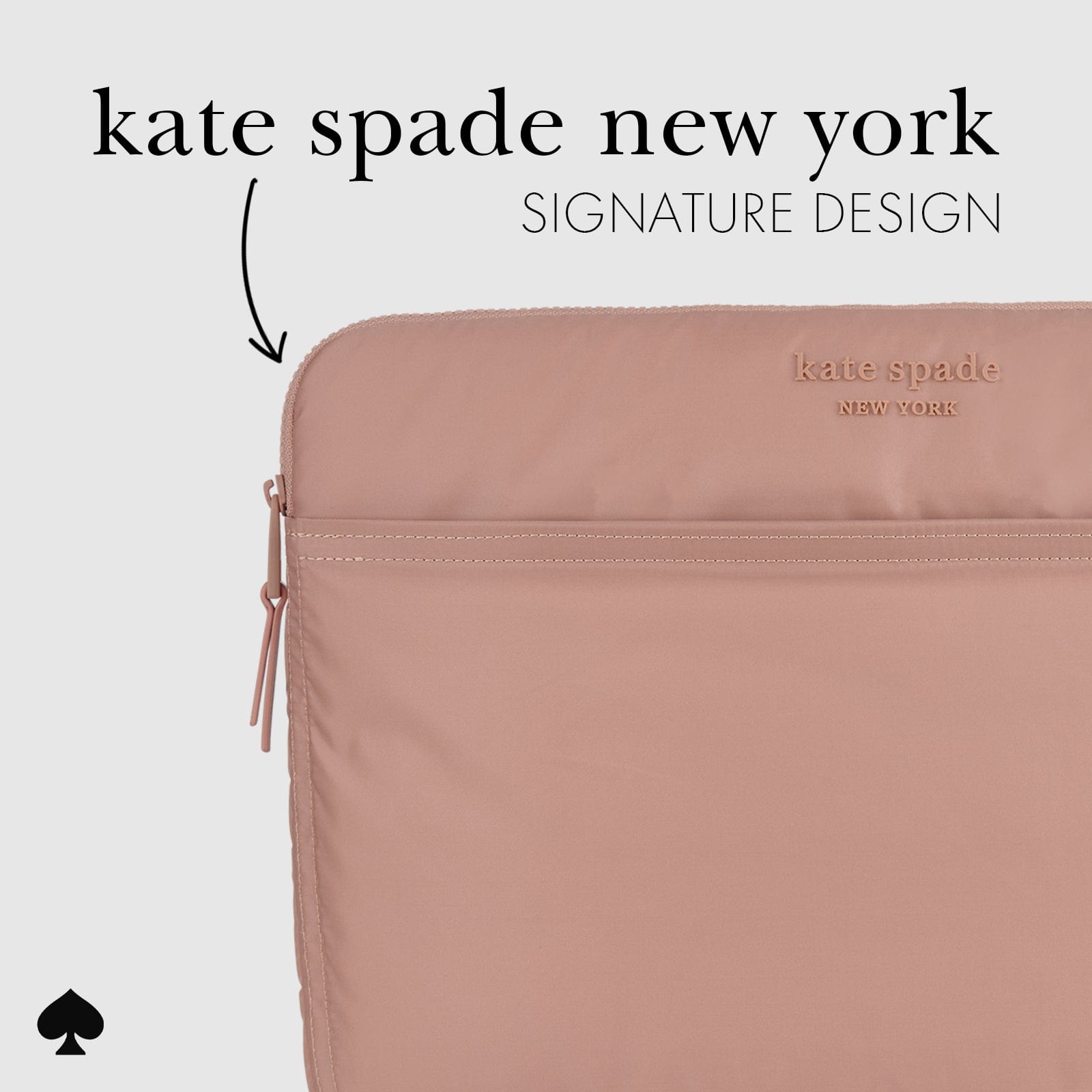 kate spade new york Madison Rouge Nylon Puffer Sleeve Laptop Sleeve 14" - Thumbnail 3