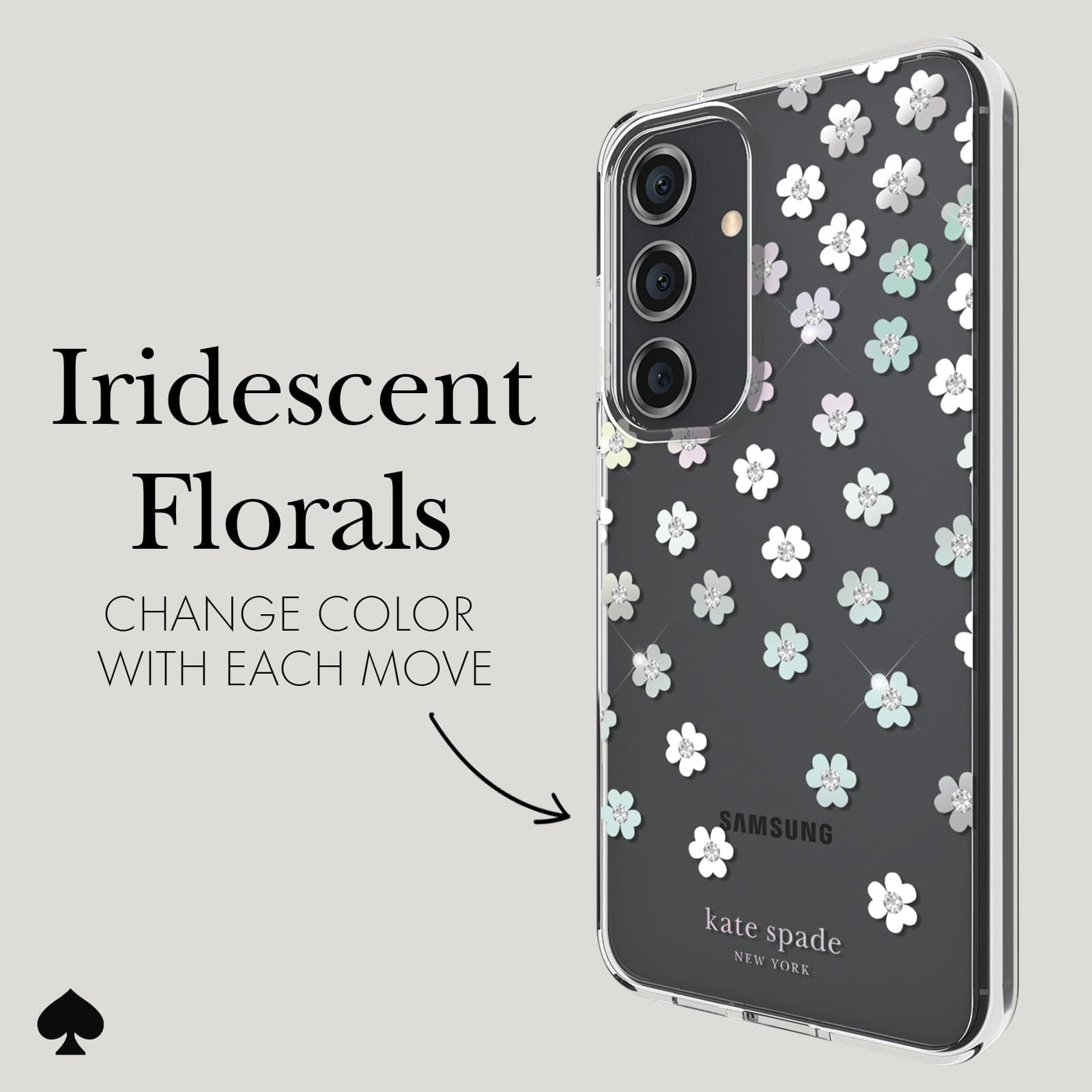 IRIDESCENT FLORALS CHANGE COLOR WITH EACH MOVE