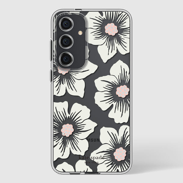 【kate spade】GALAXY S24用ケース ホワイト フローラル 花柄 kate spade】GALAXY S24用ケース ホワイト フローラル 花柄