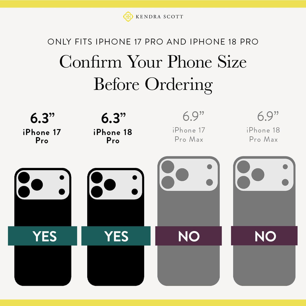 Only Fits iPhone 17 Pro and iPhone 18 Pro, confirm your phone size before ordering. iPhone 17 Pro 6.3" and iPhone 18 pro .3"

 #color_blue pearl