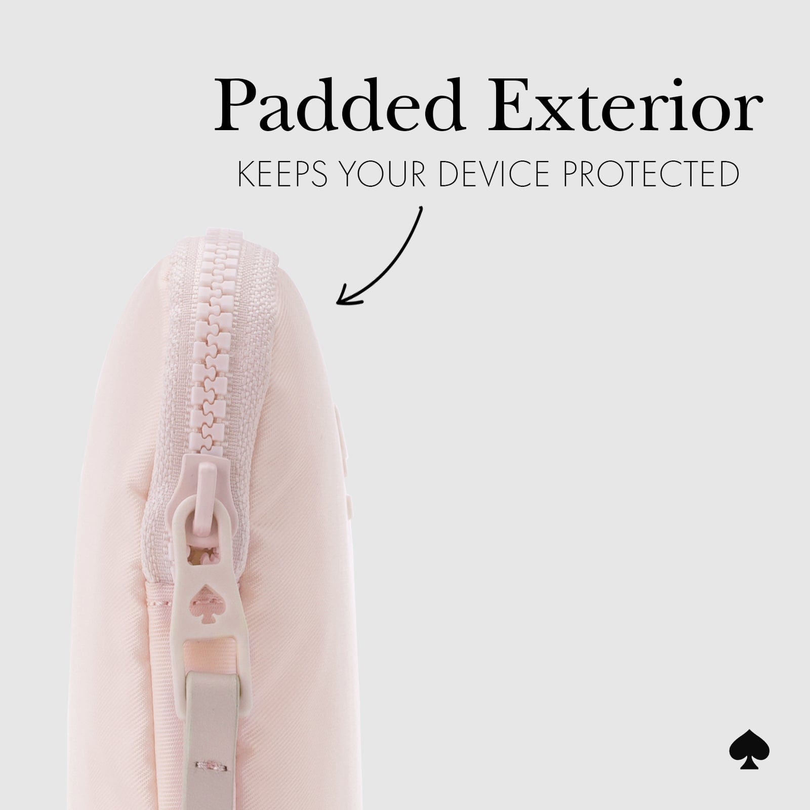 kate spade new york Chalk Pink Puffer Sleeve - Laptop Sleeve 14"