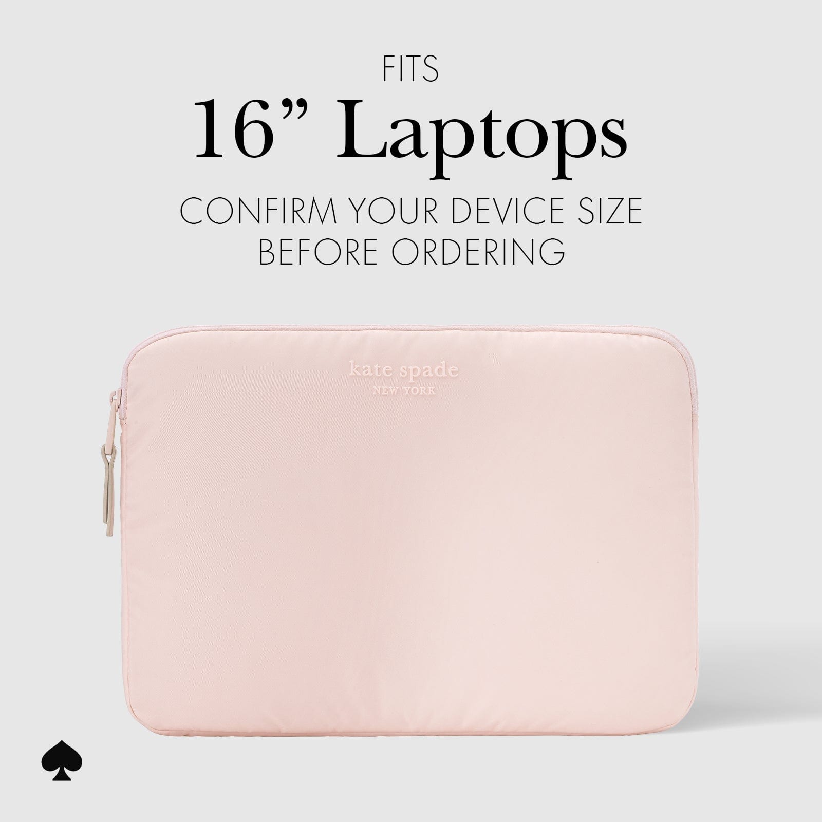kate spade new york Chalk Pink Puffer Sleeve - Laptop Sleeve 16"