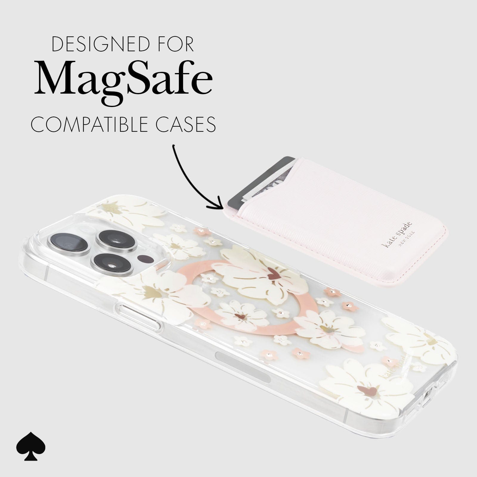 DESIGNED FOR MAGSAFE COMPATIBLE CASES