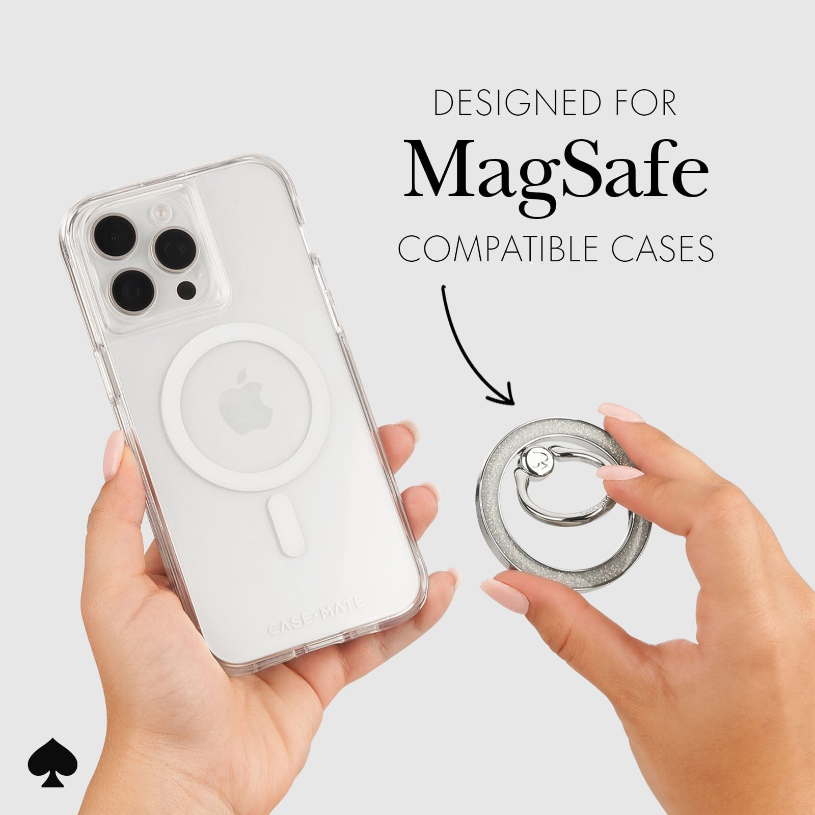 DESIGNED FOR MAGSAFE COMPATIBLE CASES