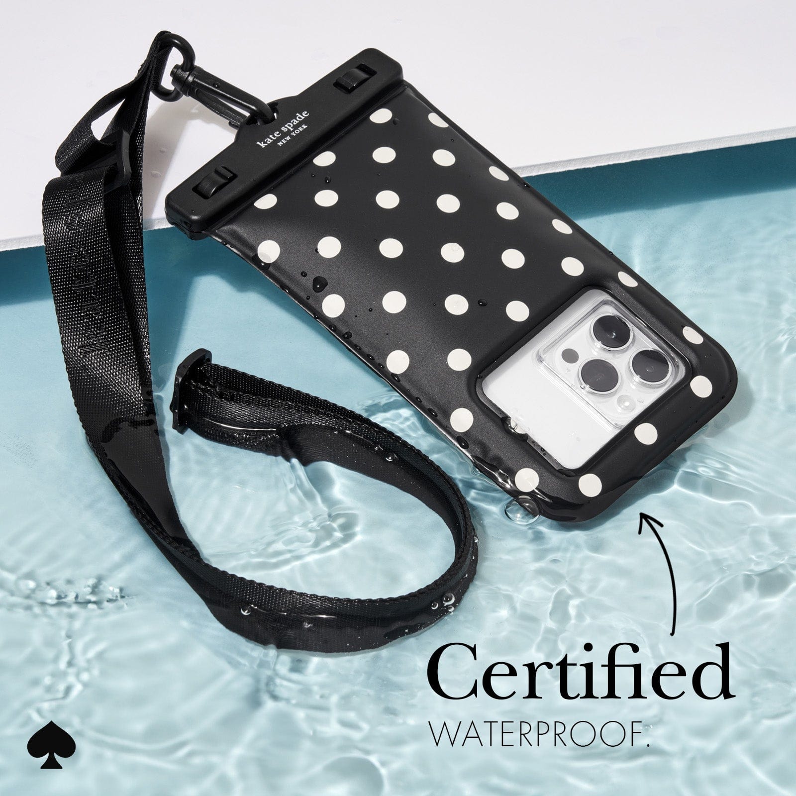 kate spade Picture Dot Waterproof Floating Pouch