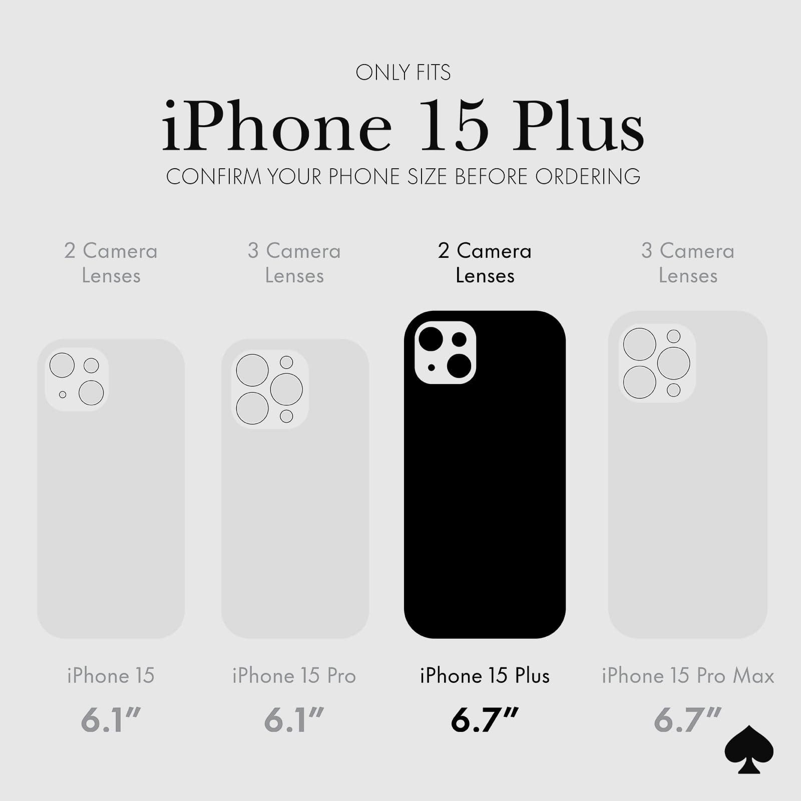 ONLY FITS IPHONE 15 PLUS CONFIRM YOUR PHONE SIZE BEFORE ORDERING
