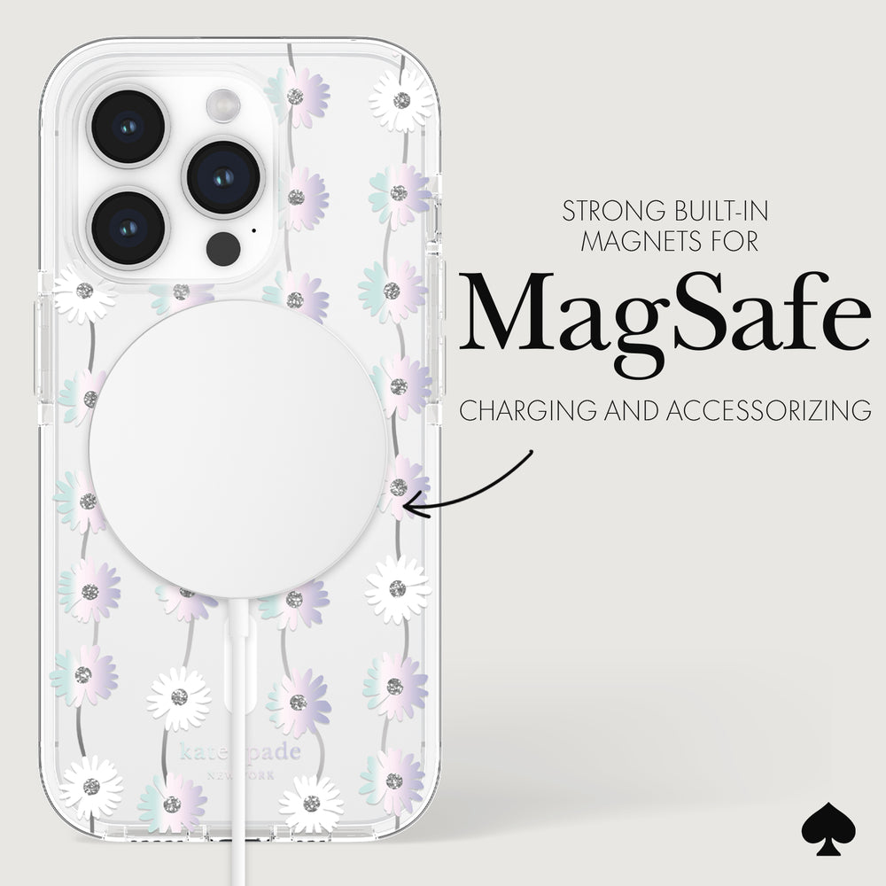 STRONG BUILT IN MAGNETS FOR MAGSAFE CHARGING AND ACCESSORIZING