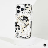 kate spade Tough Multi Floral Black and White - iPhone 15 Pro