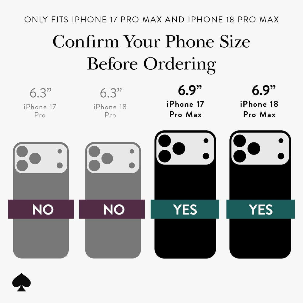 Only fits iPhone 17 Pro Max and iPhone 18 Pro Max, confirm your phone size before ordering
#color_tortoise
