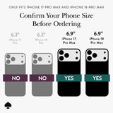 Only fits iPhone 17 Pro Max and iPhone 18 Pro Max #color_chunky glitter