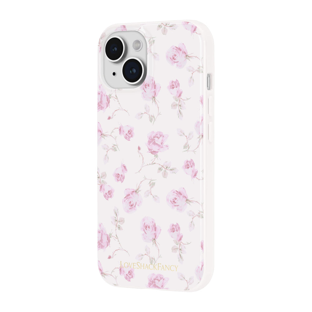 Floral Phone case with pink flowers on a white background