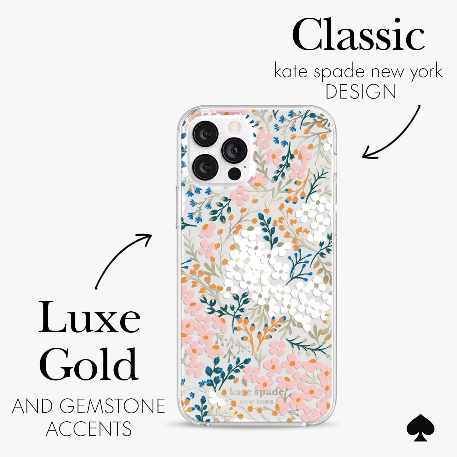 SIGNATURE KATE SPADE NEW YORK DESIGN. LUXEGOLD AND GEMSTONE ACCENTS