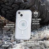 MILITARY TESTED DESIGN. PROVIDES MAXIMUM PROTECTION AGAINST DROP AND CRACKS. SCRATCH RESISTANT WITH ANTI-ABRASION COATINGS. ENHANCED IMPACT PROTECTION. DUAL-LAYER DESIGN.