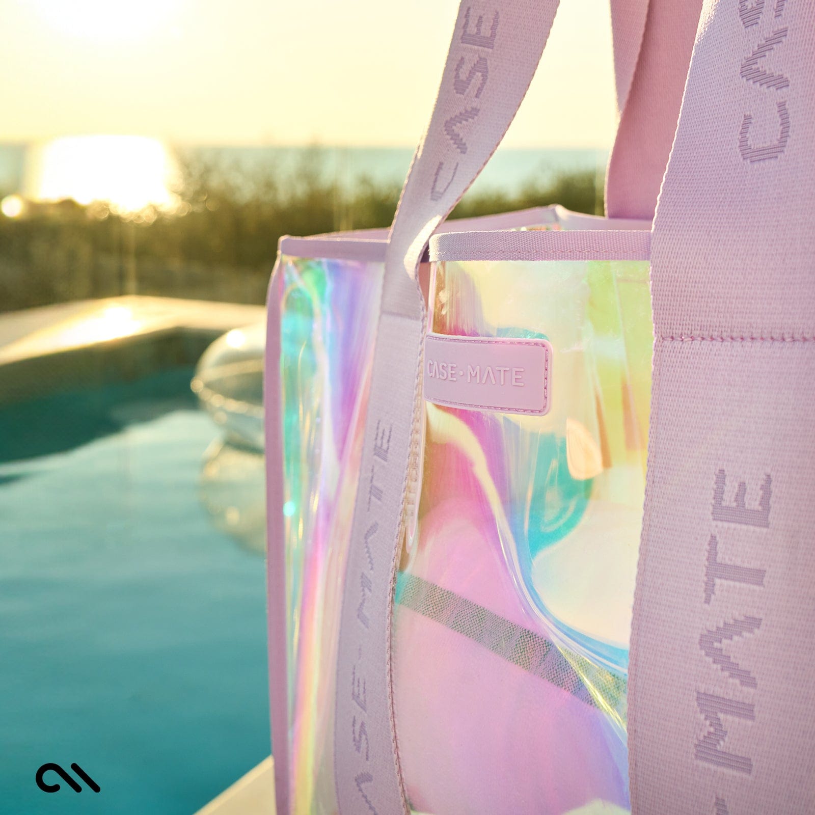 Soap Bubble Beach Tote with Phone Pouch