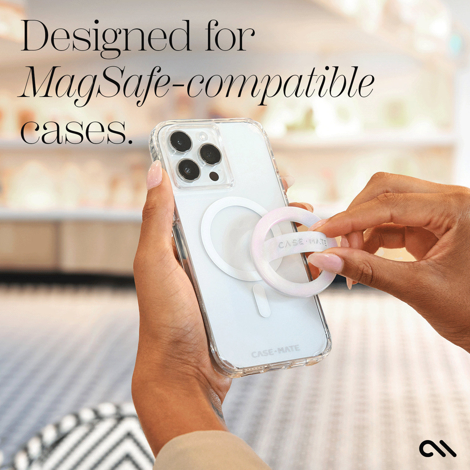 DESIGNED FOR MAGSAFE-COMPATIBLE CASES