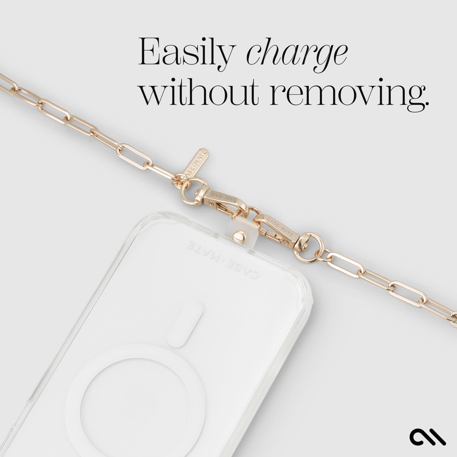 EASILY CHARGE WITHOUT REMOVING,