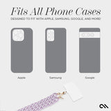 FITS ALL PHONE CASES. DESIGNED TO FIT WITH APPLE, SAMSUNG, GOOGLE AND MORE!