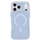 A light blue and translucent clear magnetic phone case with a built-in MagSafe ring, shown on a white background.
#color_jelly pop carolina blue