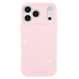 A light pink glittery phone case with a raised camera bumper, shown on a white background. The brand name 'CASE-MATE' is debossed at the bottom.

#color_ballet pink twinkle