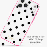 Your phone is safe with 12 foot drop protection
#color_picture dot pop pink

