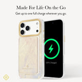 Product highlight calling out this portable charger gets up to one full charge on the go. 

#color_ivory pearl