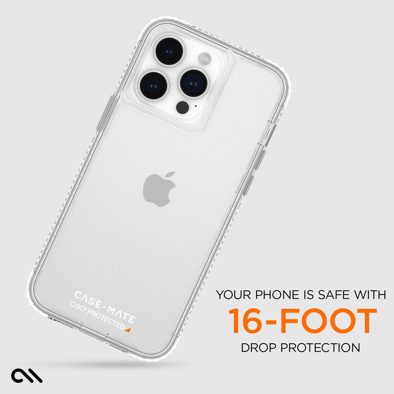 YOUR PHONE IS SAFE WITH 16 FOOT DROP PROTECTION