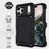 Built to Protect Pelican, 24 feet 6x military grade drop protection. Works with MagSafe. Raised Edge Design. Lifetime warranty
#color_shield carbon
