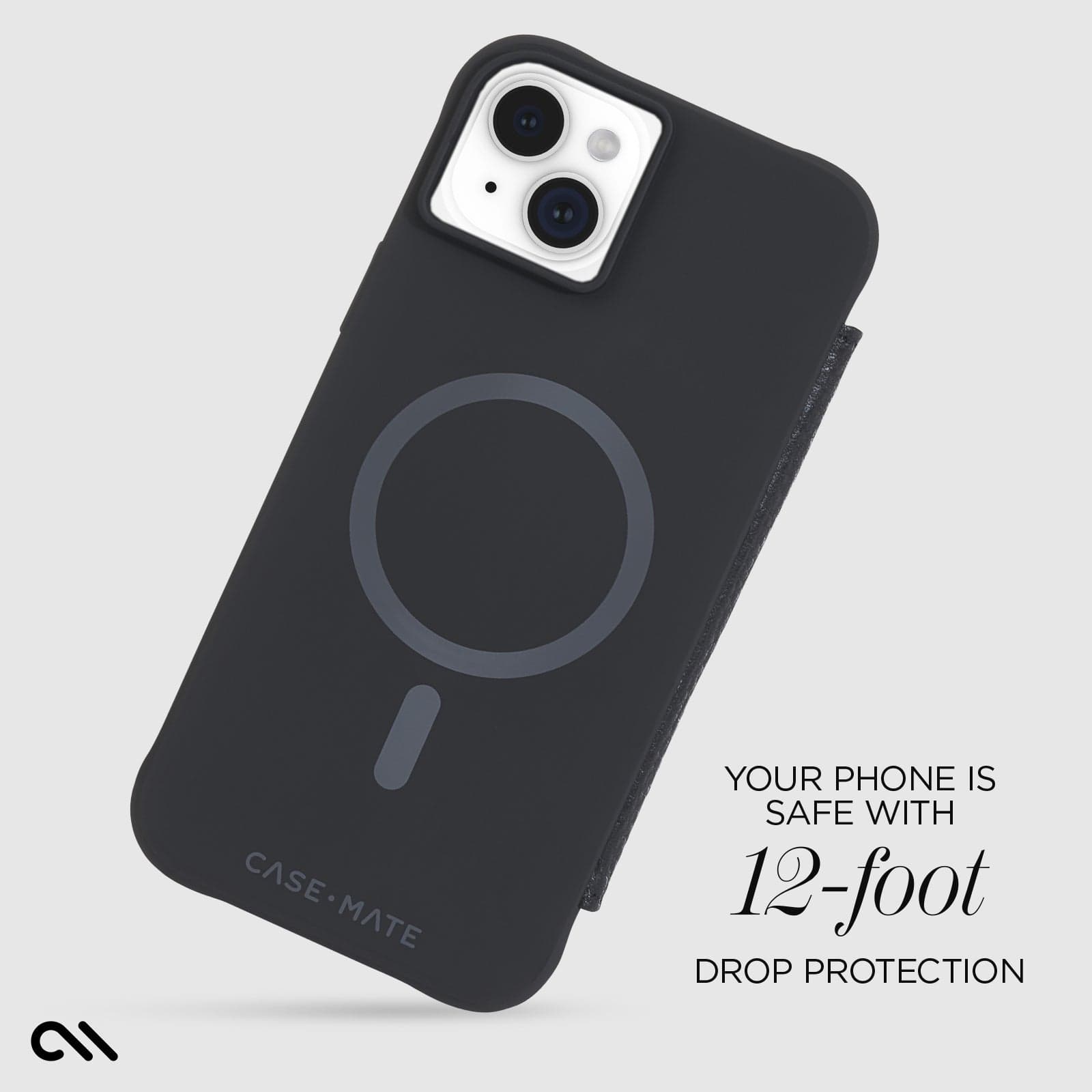YOUR PHONE IS SAFE WITH 12 FOOT DROP PROTECTON