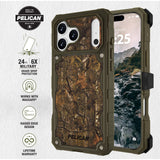 Built to Protect Pelican, 24 feet 6x military grade drop protection. Works with MagSafe. Raised Edge Design. Lifetime warranty
#color_shield elements hunter camo
