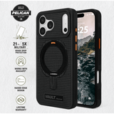 Built to Protect Pelican, 21 feet 5x military grade drop protection. Works with MagSafe. Raised Edge Design. Lifetime warranty
#color_vault black ripstop
