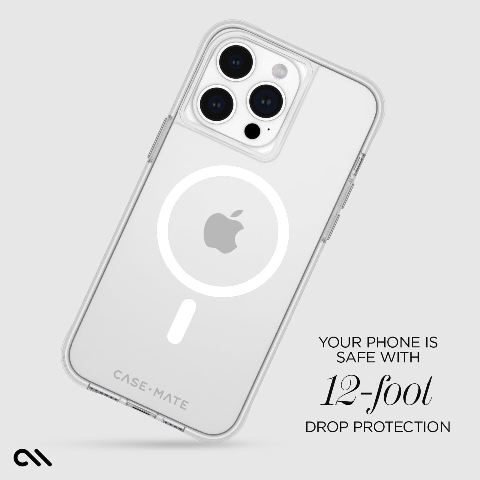 YOUR PHONE IS SAFE WITH 12FOOT DROP PROTECTION