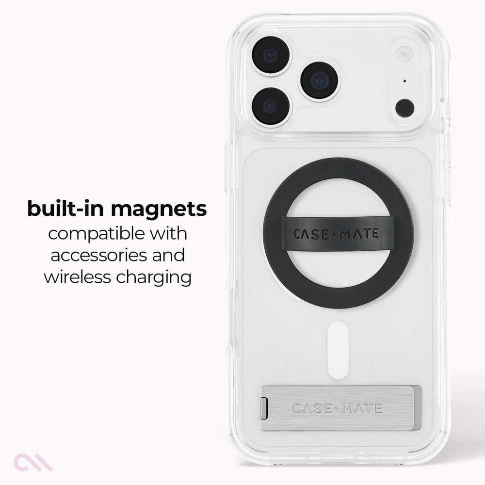 Built-in magnets compatible with accessories and wireless charging 
#color_tough plus clear
