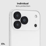 Smartphone with camera lens protection on a light gray background with text says 'individual lens protection'
#color_midnight black
