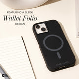 FEATURING A SLEEP WALLET FOLIO DESIGN. 