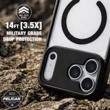 14 feet 3.5x military grade drop protection
#color_ranger frosted clear/black
