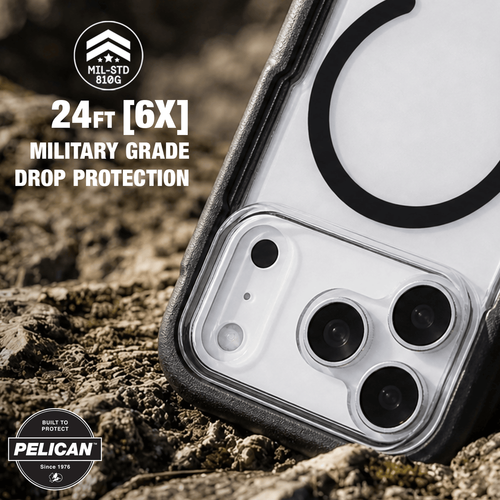 24 feet 6x military grade drop protection.
#color_voyager clear/black
