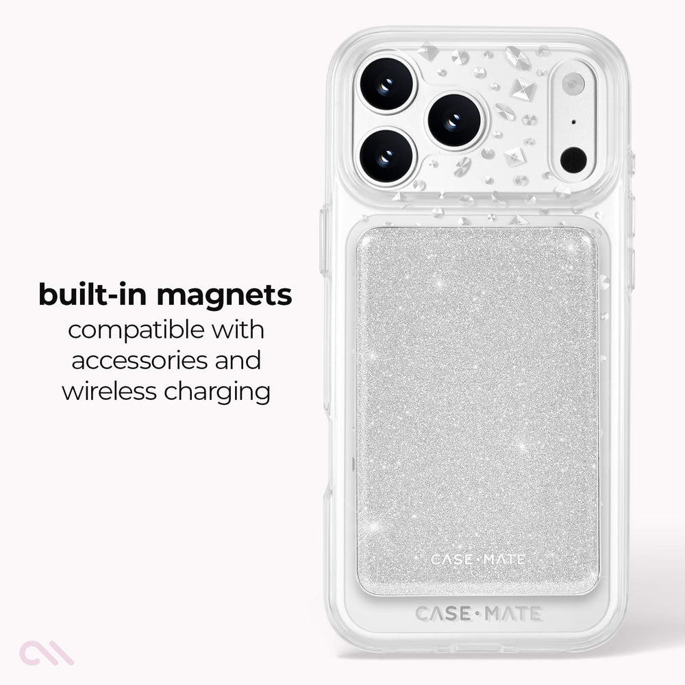 Built-in magnets compatible with accessories and wireless charging 
#color_karat crystal
