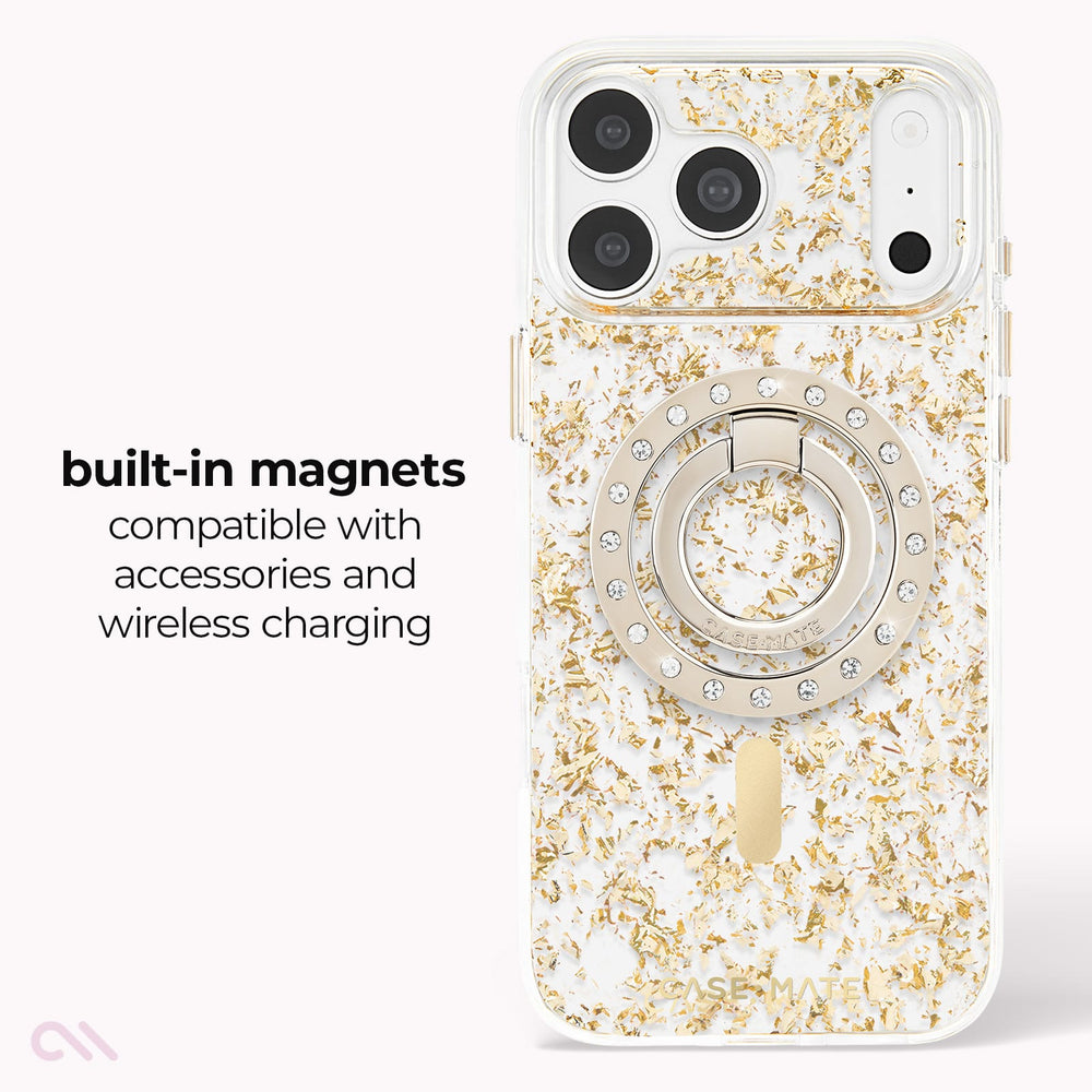 Built-in magnets compatible with accessories and wireless charging 
#color_karat
