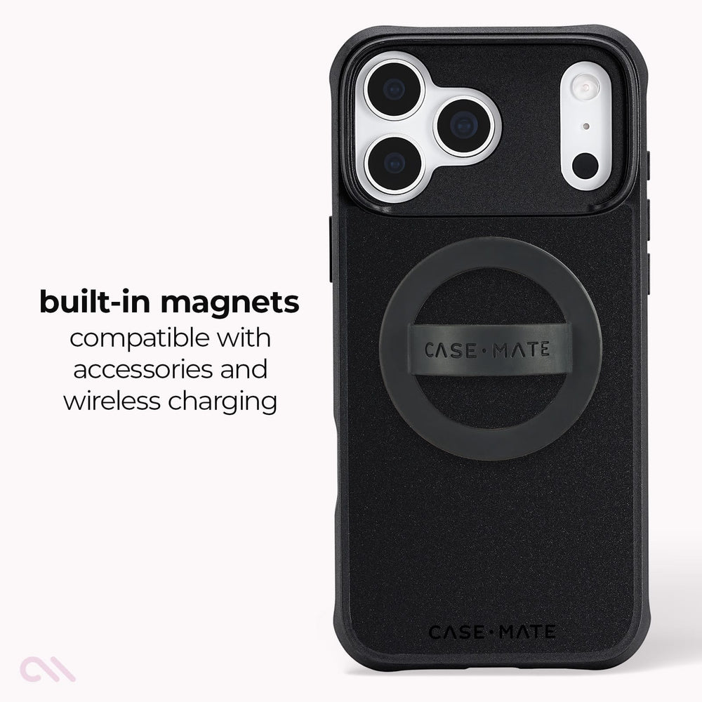 Built-in magnets compatible with accessories and wireless charging 
#color_tough black
